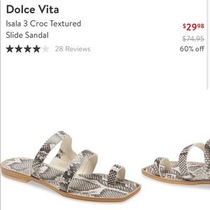 Dolce Vita Square Sandals Size 7